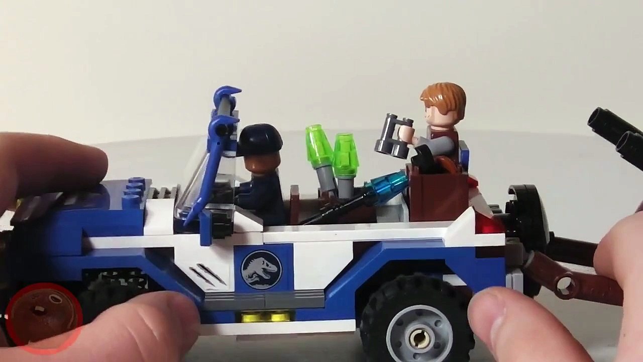 LEGO Jurassic World jeep M.O.C (set Dilophosaurus Ambush  75916)review