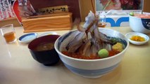 Dancing squid bowl dish in Hakodate Japan