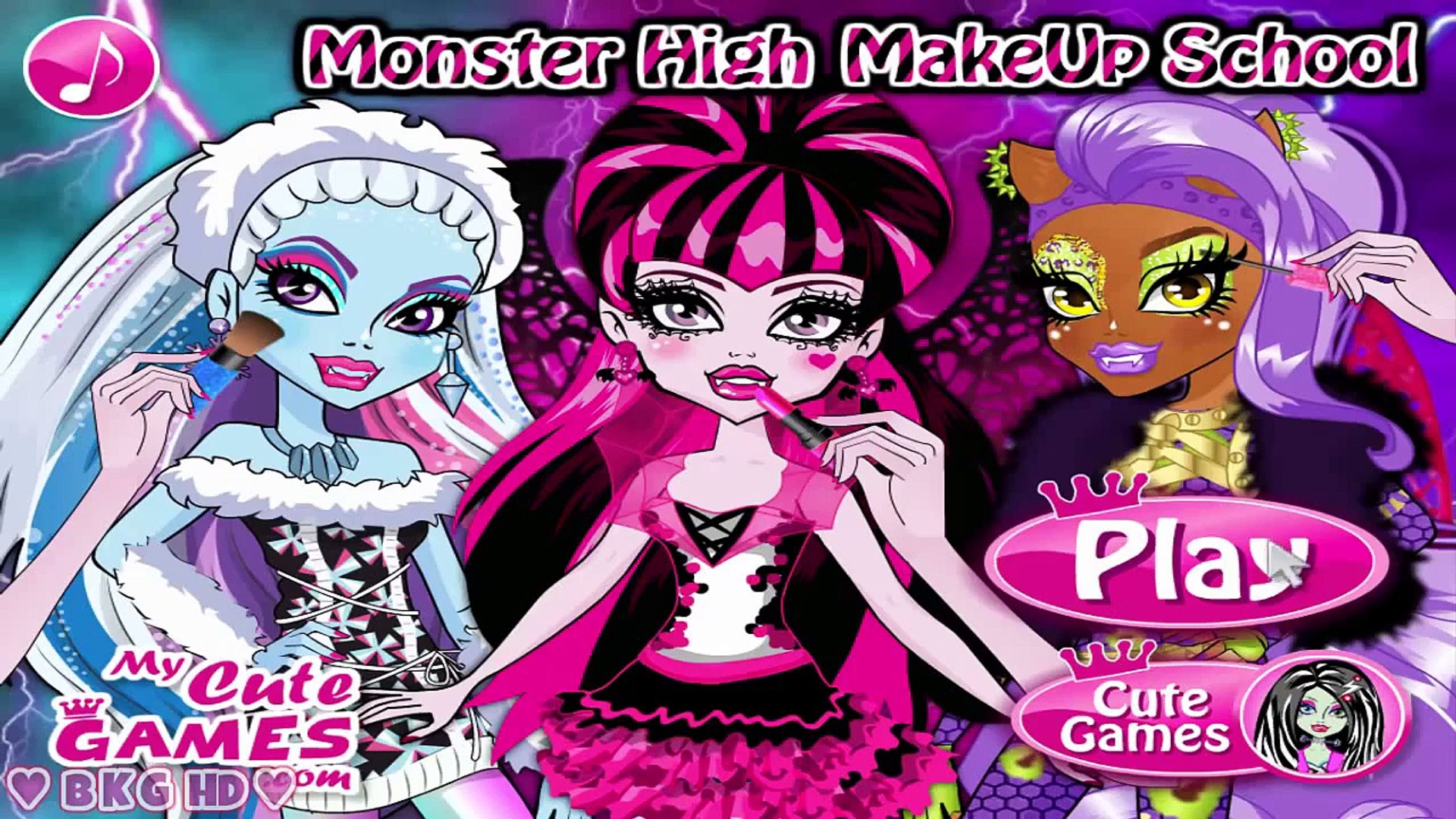 monster high makeup games