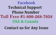 Third Party Facebook Technical Support Phone Number #1-800-268-7058 For USA & Canada. (Mobile)