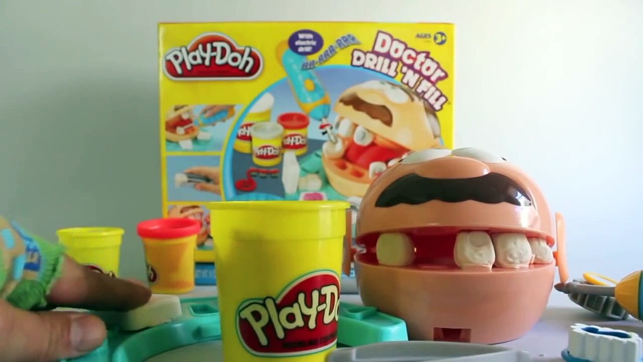 Hasbro Play Doh Doctor Drill'N Fill Play Set Disney Pixar Cars El Dentista Bromista Brinca