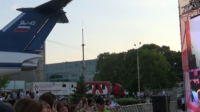 Уезжает Мобильная станция по переливанию крови с МузАртерии 2015(ВДНХ)