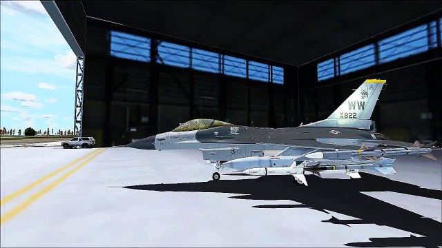FSX F 16 Fighting Falcon General Dynamics USAF multirole jet fighter aircraft