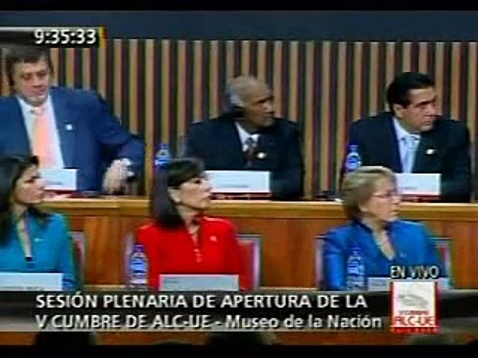 Bienvenida de Alan García en la V Cumbre ALC-UE (parte 1)