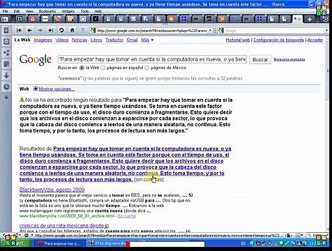 Como utilizar google para detectar texto copiado de otras fuentes.