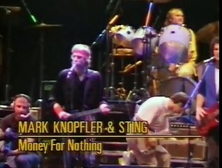 Dire Straits - Money For Nothing (Live) Feat. Sting & Co.
