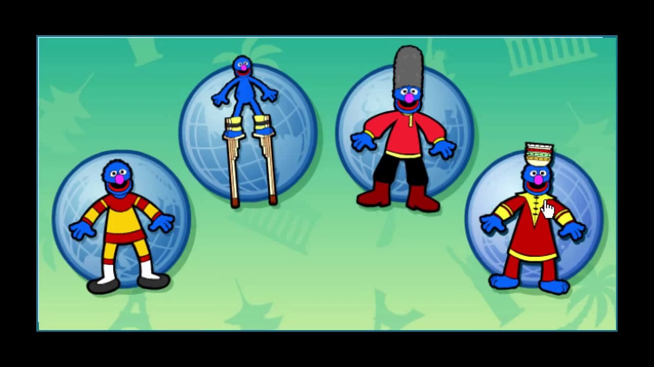 Sesame Street Global Grover Cartoon Animation P...