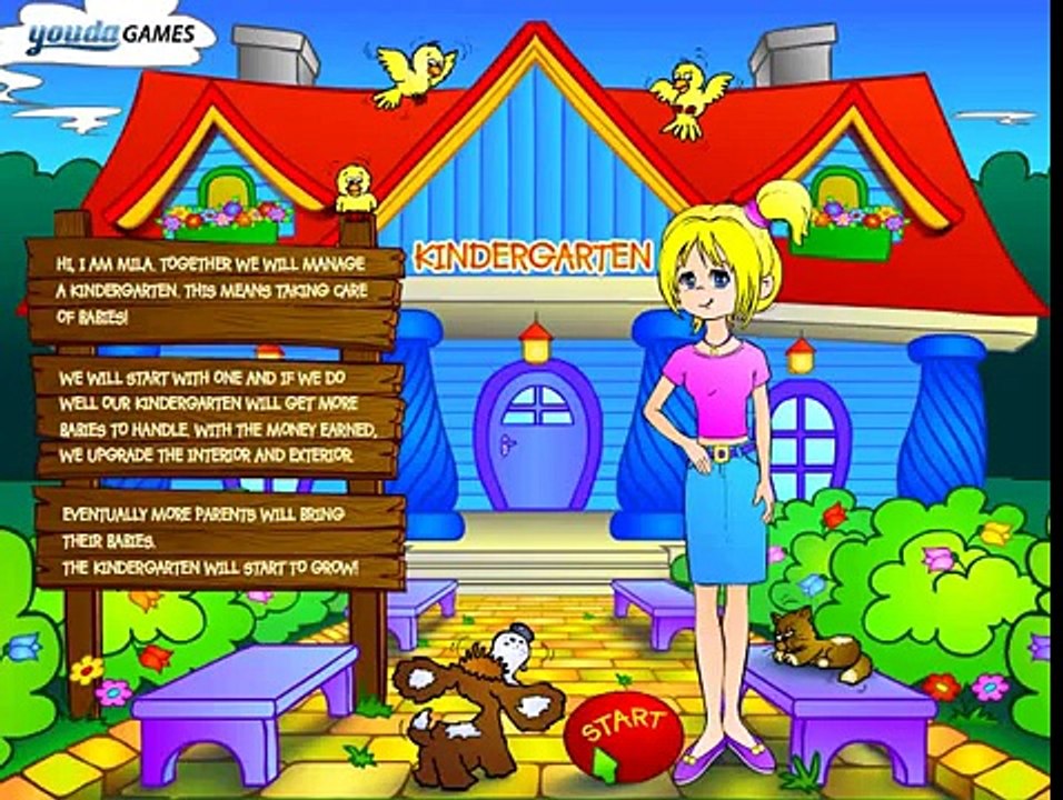 Kindergarten Game Taking Care Of Babies Cartoon For Kids Video Dailymotion