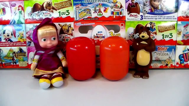 Surprise Eggs Frozen Play Doh Masha and the bear Surprise eggs Kinder Surprise play doh egg kinder