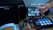 iOS DJ Player on iPad with USB Midi Controller & USB Sound Card (4-outputs)