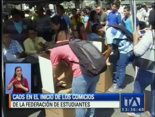 Elecciones de Federación de Estudiantes inició con incidentes