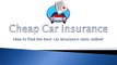 (Cheapest Car Insurance Rates In Ontario) - Get Cheap Rates