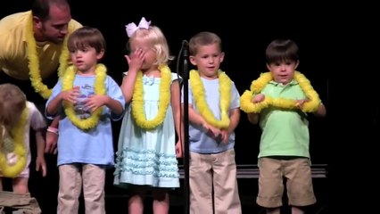 Kid drops his pants during pre-school program