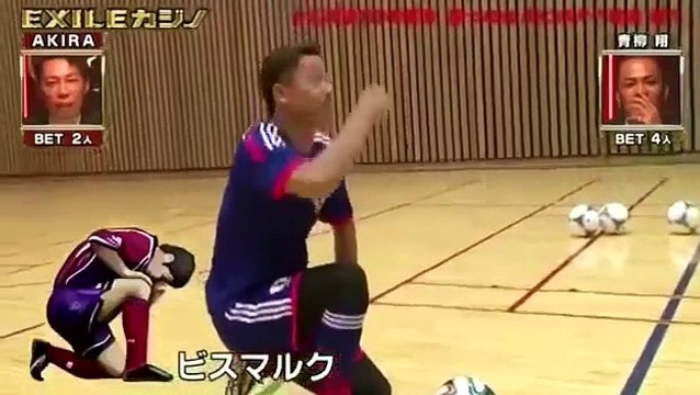 【EXILEカジノ】AKIRA VS 青柳翔のサッカーPK対決