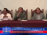 N11 informativo GOBERNADOR REGIONAL ASEGURA QUE SE INVERTIRA MAS EN DESARROLLO SOCIAL DEJENDO DE LADO LA INVERSION EN INFRAESTRUCTURAS