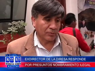 N11 informativo EXDIRECTOR DE LA DIRESA RESPONDE POR PRESUNTOS NOMBRAMIENTOS ILEGAL DE PERSONAL