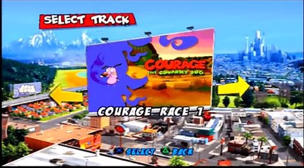 Cartoon Network Racing PS2 Courage And Eustace Gameplay