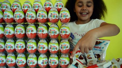 150 Kinder Surprise Eggs - Kinder Toys Opening | Toys AndMe