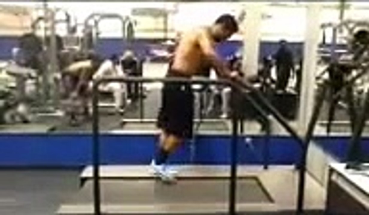 Arizona Cardinals rookie Robert Gill takes a treadmill to the max