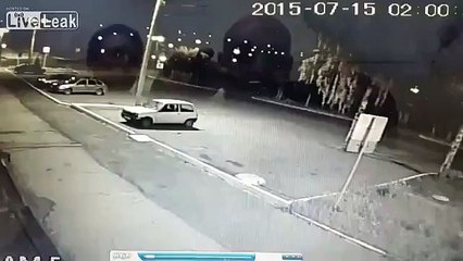 Superman Biker Crashes and Literally Flies at High Speed