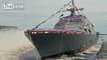 USS Little Rock (LCS 9) Side Launched