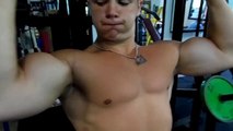preview : teenbodybuilding Dragon trains biceps with older tatooed bro