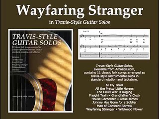 "Wayfaring Stranger" instrumental Travis-style guitar solo