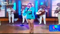 Mexican Singer's Sanitary Pad Falls Down on LIVE TV Show
