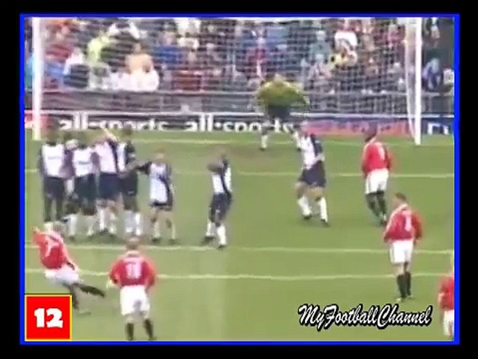 David Beckham  |  All 27 Free Kick Goals For Manchester United  |  Premier League
