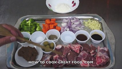 Kaldereta Kambing Pinoy Goat Recipe - Tagalog English caldereta Filipino cooking