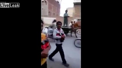 CocaCola truck accident aftermath .. Pakistan lol