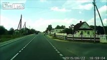 Accident caught on camera..Car vs bicycle