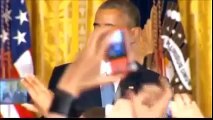 Obama shuts down tranny heckler at White House!