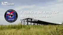 Inaugural Ski Jump take off of the Lockheed Martin F 35B Lightning II SD