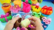 Play doh gift packages Kinder surprise eggs Daisy Duck Peppa pig Barbie girl