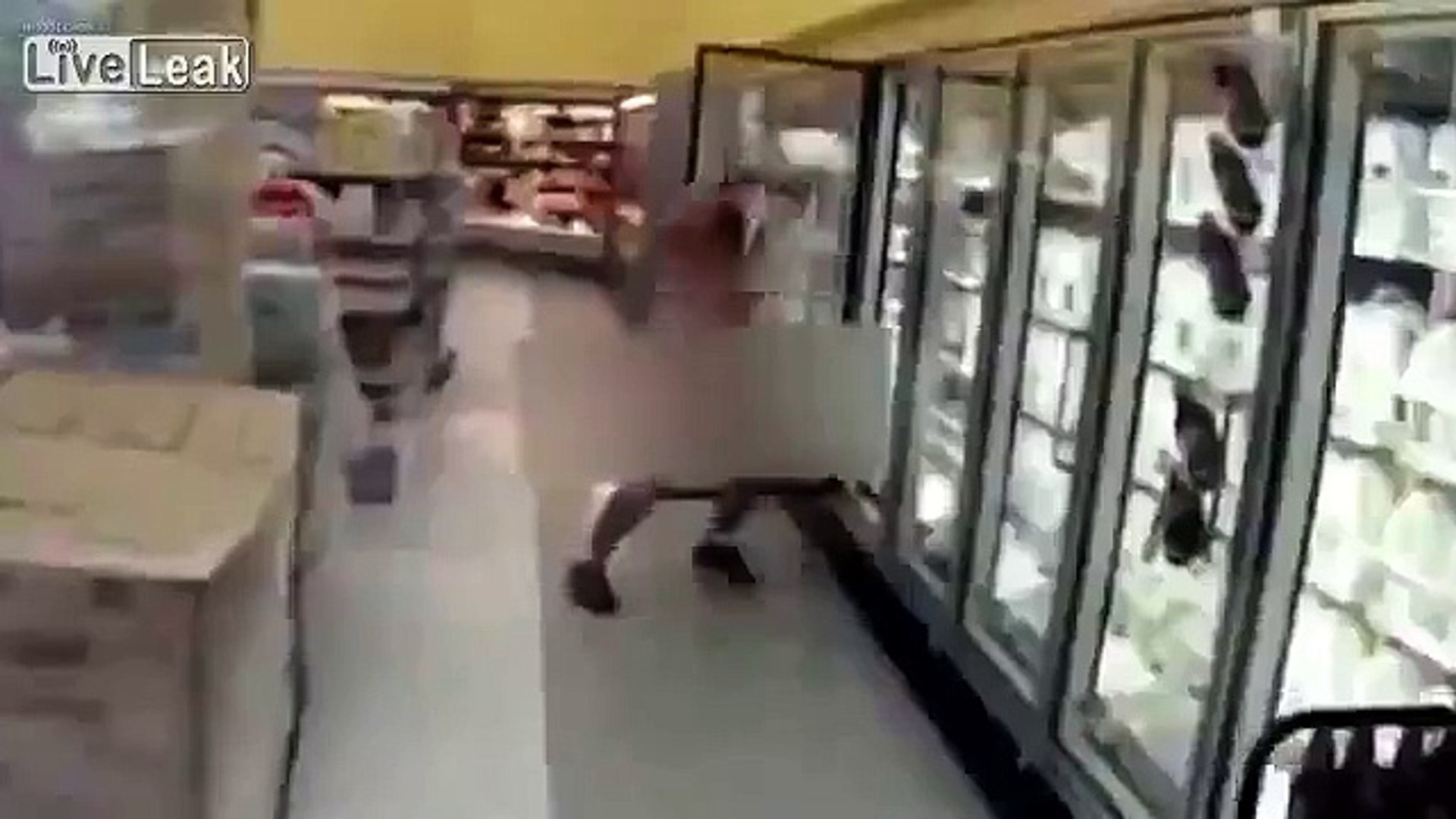 Naked man runs through Walmart, pours milk on self - Dailymotion Video