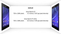 Sony Xperia C3 Vs Sony Xperia T2 Ultra