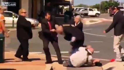 Father punches cameraman after leaving inquest