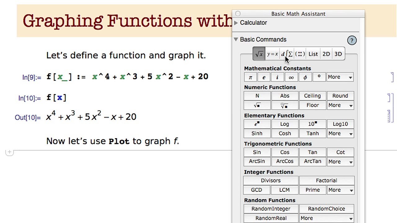 Graphing Functions With Mathematica Video Dailymotion
