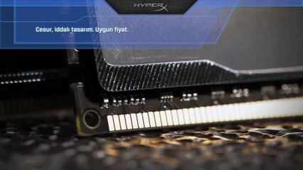 Eşleşen siyah PCB'li HyperX black Bellek
