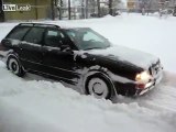 Audi 80 Quattro winter. Audi quattro is snow