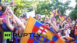 Spain: See Barca's historic Messi-led treble parade