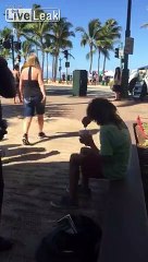 Good-Guy Honolulu Cop Chats with Jeff the Junkie in Waikiki