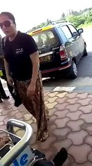 wife catches husband cheating on Goa airport