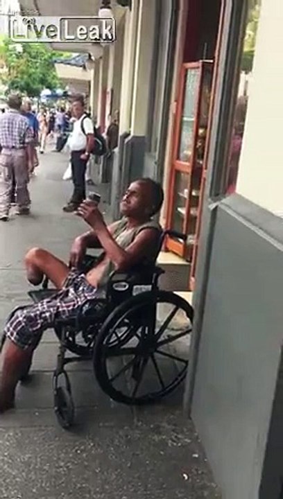 One-Legged Viet Cong Spitting On Passersby