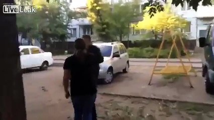 Girl beats up guy for cheating