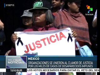 Mexicanos reclaman al gobierno justicia para casos de desaparecidos