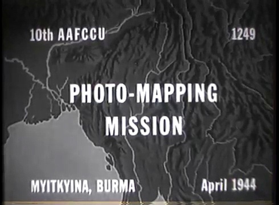 WW2: Photo-Mapping Mission - Myitkyina, Burma (April 1944)