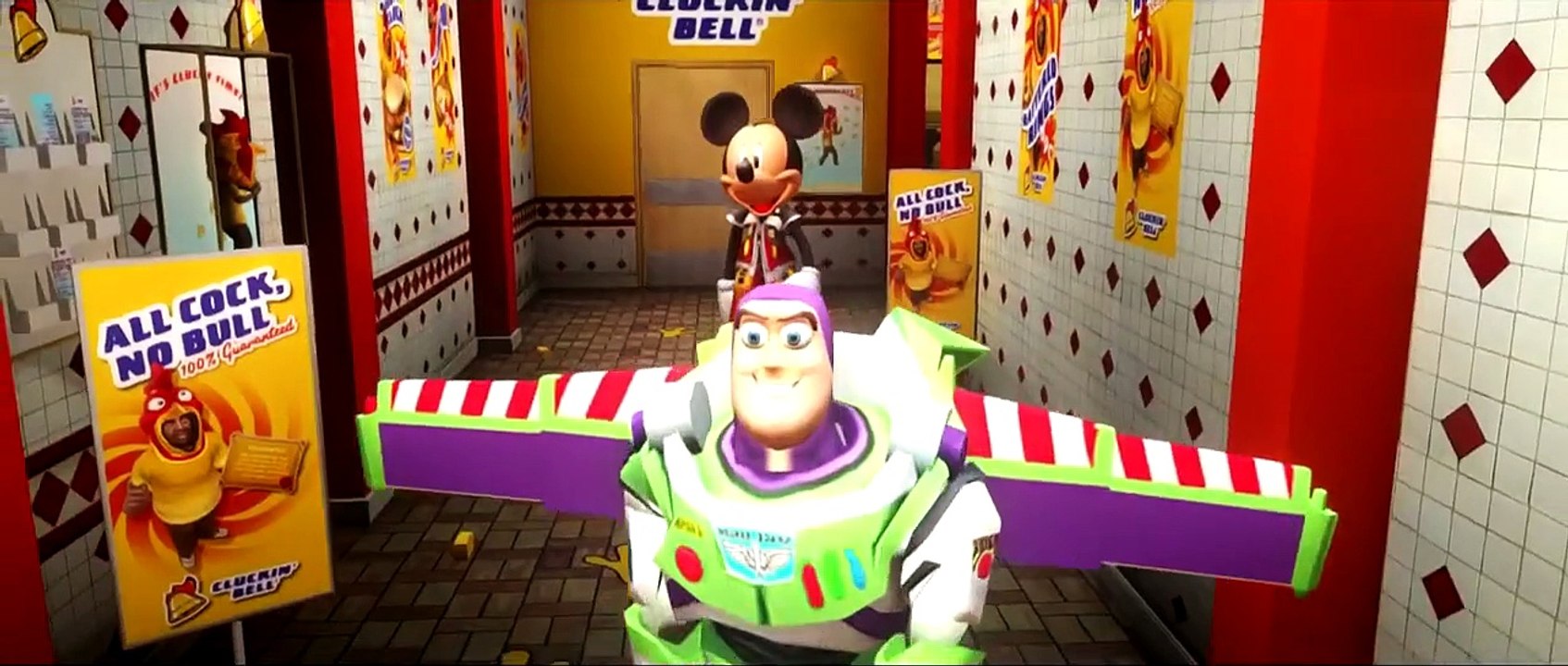 138  Buzz Lightyear Toys Story & Mickey Mouse Funny Time Lightning Mcqueen Cars HD 1080P Disney Pixa