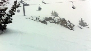 Me getting rocked in Squaw Valley